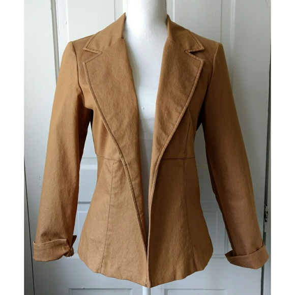 Fashion Bug Jackets & Blazers - Fashion Bug Stretch Camel Blazer Size Medium